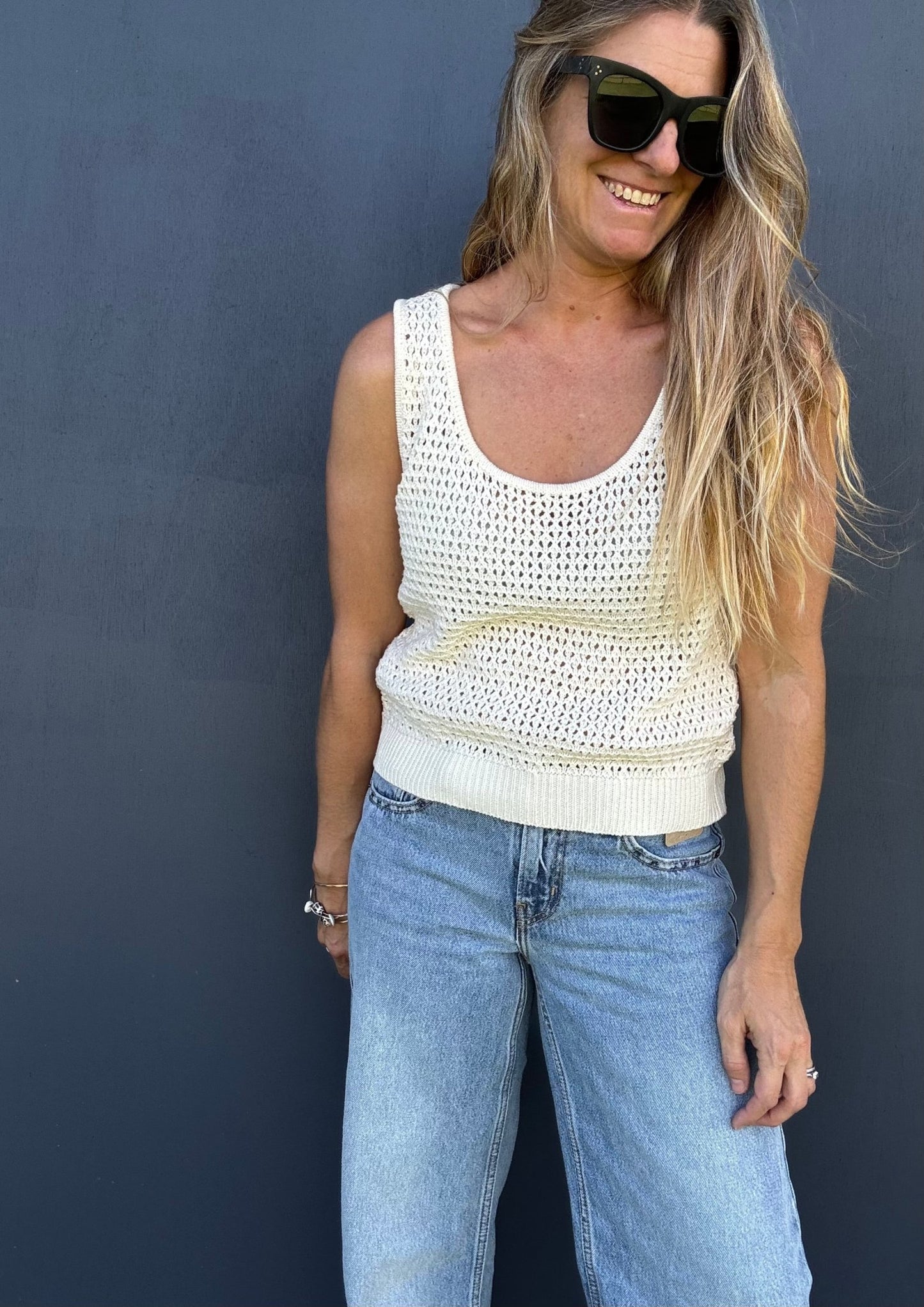 Sunlit Crochet Tank Top - The Salty BabeTank Tops