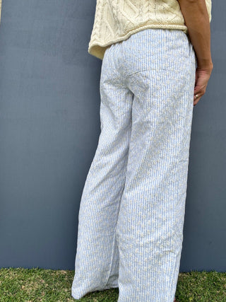 Sunny Stripe Bloom Pants - The Salty BabePants