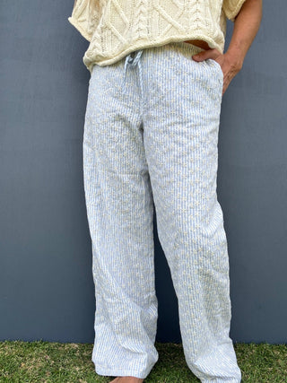 Sunny Stripe Bloom Pants - The Salty BabePants