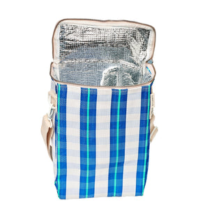 SUNNYLIFE Nylon Drinks Cooler Bag - La Mer Blue Neon - The Salty BabeBags