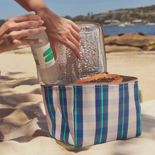 SUNNYLIFE Nylon Lunch Cooler Bag - La Mer Blue Neon - The Salty BabeBags