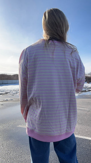 Sunwashed Stripes Sweatshirt - The Salty BabeSweatshirt