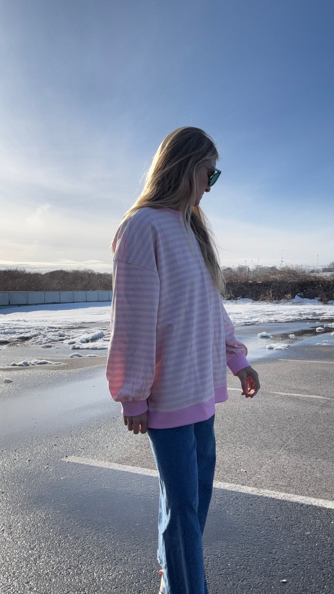 Sunwashed Stripes Sweatshirt - The Salty BabeSweatshirt