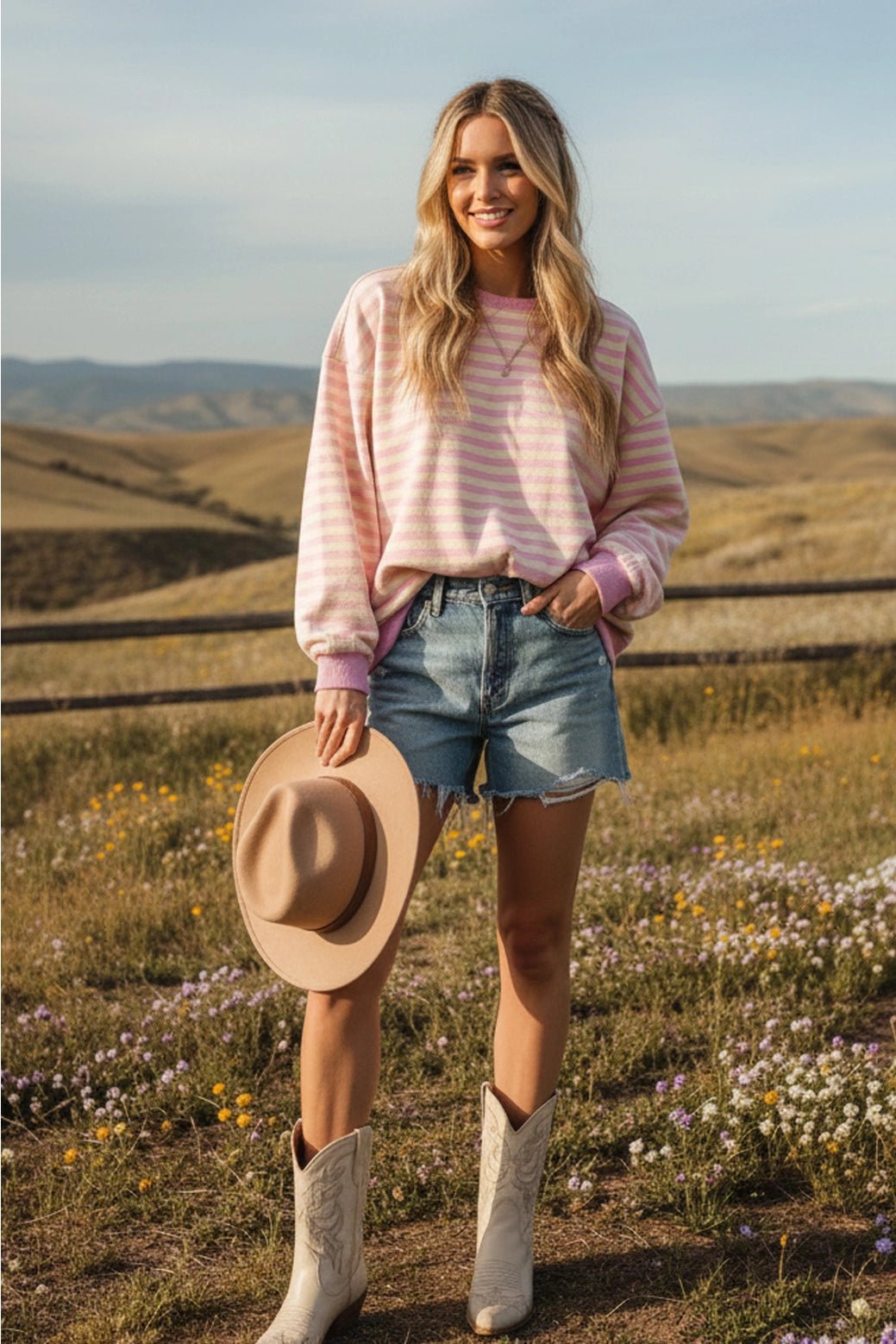 Sunwashed Stripes Sweatshirt - The Salty BabeSweatshirt