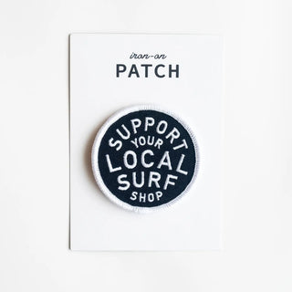 Support Your Local Surf Shop Embroidered Patch - The Salty BabeGift