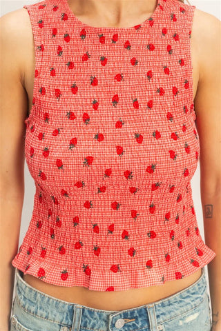 Sweet Gingham Smocked Top - The Salty BabeTop