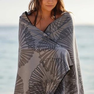 TAG ALOHA Beach Towel - ʻOpihi Ahina - The Salty BabeBeach Towel