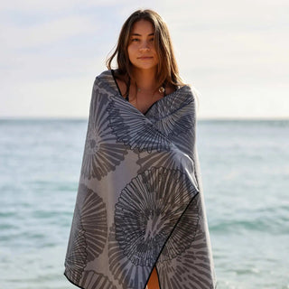TAG ALOHA Beach Towel - ʻOpihi Ahina - The Salty BabeBeach Towel