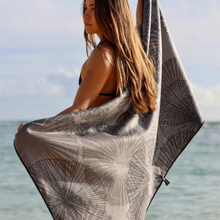 TAG ALOHA Beach Towel - ʻOpihi Ahina - The Salty BabeBeach Towel
