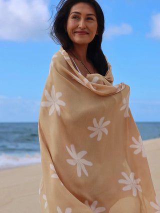 TAG ALOHA Gold Tiare Pareo - The Salty BabePareo
