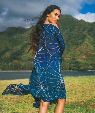 TAG ALOHA Kalo Pareo - Blue - The Salty BabeBeach