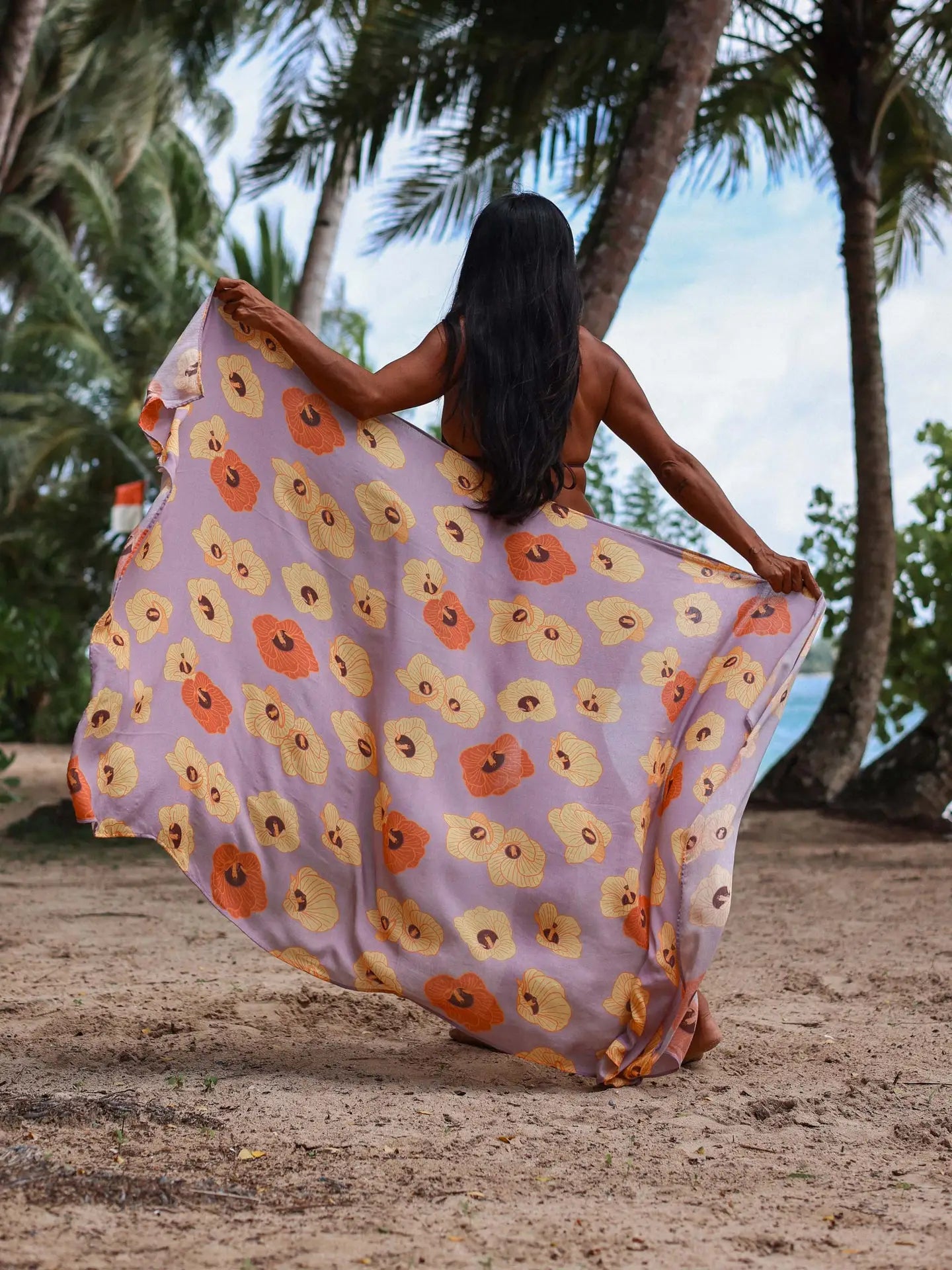 TAG ALOHA Pareo - Hau Blossom - The Salty BabePareo