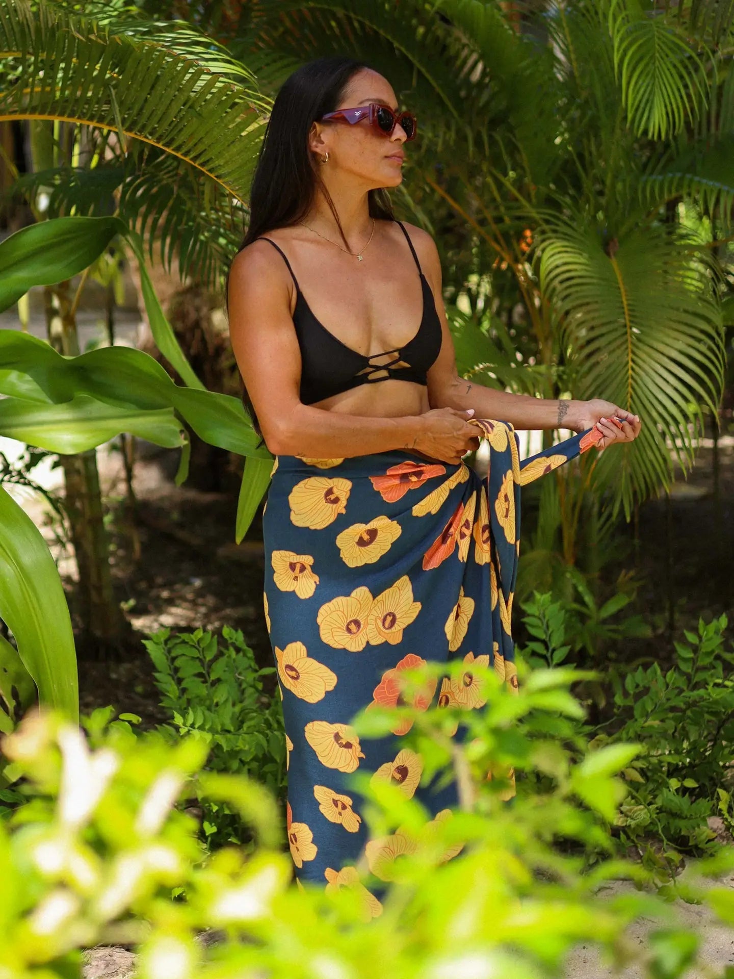 TAG ALOHA Pareo - Navy Hau - The Salty BabePareo