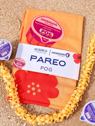 TAG ALOHA Pareo - Pog with Hawaiian Airlines - The Salty BabePareo
