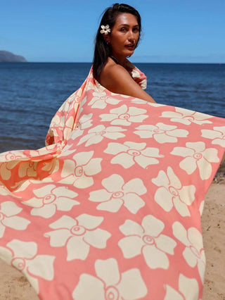 TAG ALOHA Puakenikeni Coral Pareo - The Salty BabePareo