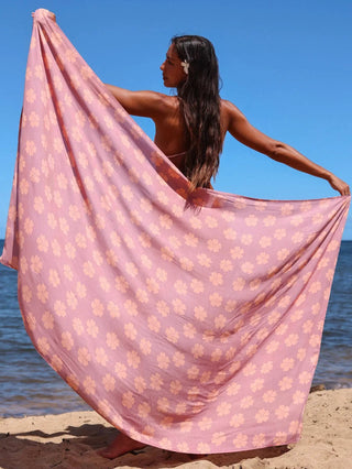 TAG ALOHA Puakenikeni Rose Pareo - The Salty BabePareo