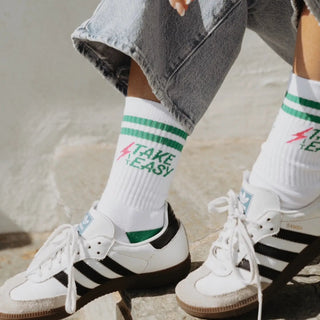 Take It Easy Crew Socks - The Salty Babesocks