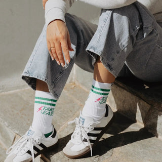 Take It Easy Crew Socks - The Salty Babesocks