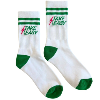 Take It Easy Crew Socks - The Salty Babesocks