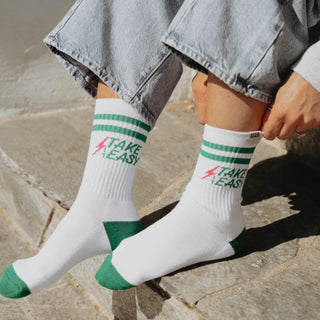 Take It Easy Crew Socks - The Salty Babesocks