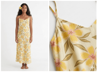 Tangy Tropics Gold Golden Hour Maxi Dress - The Salty BabeDresses