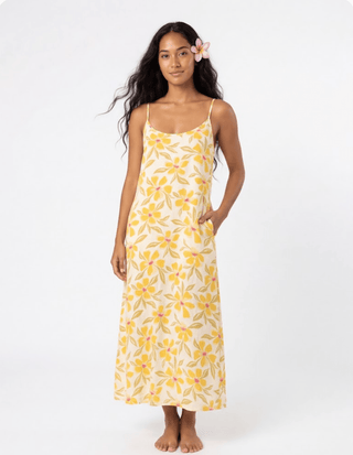 Tangy Tropics Gold Golden Hour Maxi Dress - The Salty BabeDresses