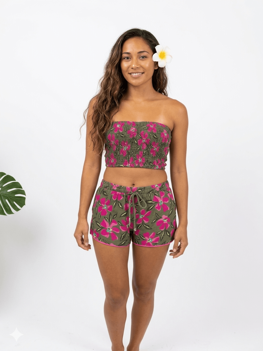 Tangy Tropics Seaweed Drift Short - The Salty BabeShorts