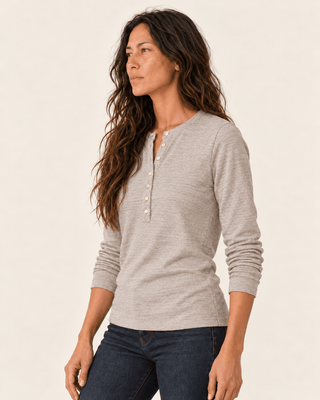 Taryn Top - Heather Taupe | The Salty Babe