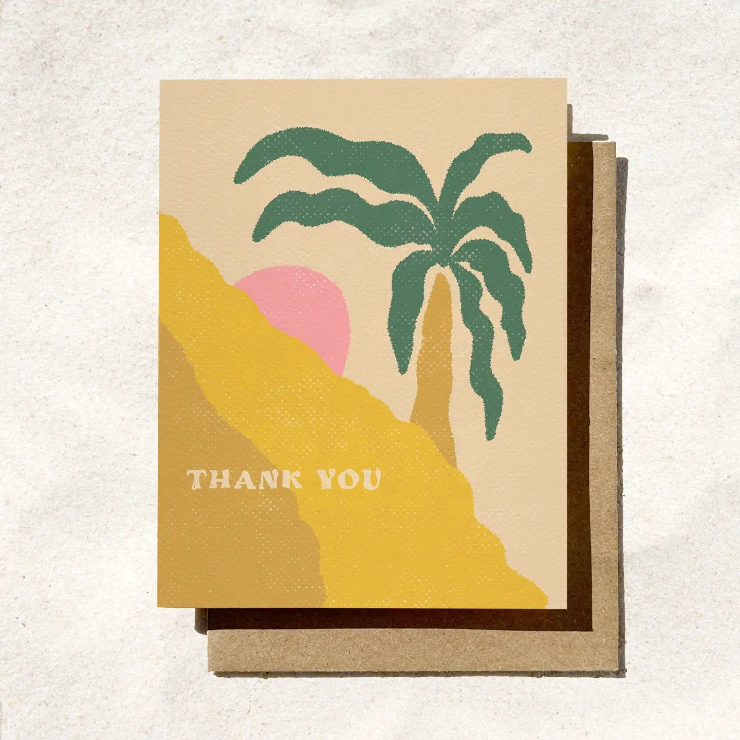 Thank You Palm Tree Card - The Salty BabeGift