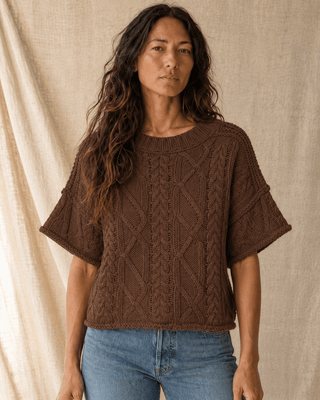 The Après Coast Knit Top - Brown | The Salty Babe
