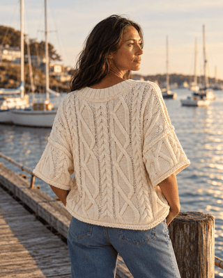 The Après Coast Knit Top - Cream | The Salty Babe