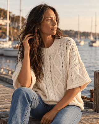 The Après Coast Knit Top - Cream | The Salty Babe