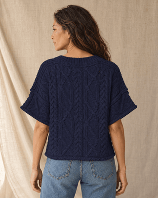 The Après Coast Knit Top - Navy | The Salty Babe