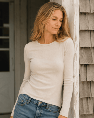 The Brenton Point Ribbed Crewneck - The Salty BabeLong Sleeve Tops