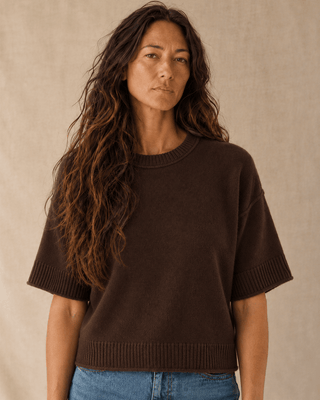 The Classic Knit Top - Dark Brown | The Salty Babe
