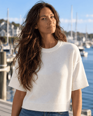 The Classic Knit Top - Whip Cream | The Salty Babe