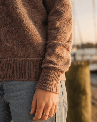 The Cliff Walk Ribbed Sweater - Sepia Brown - The Salty BabeSweaters