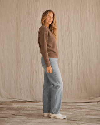 The Cliff Walk Ribbed Sweater - Sepia Brown - The Salty BabeSweaters