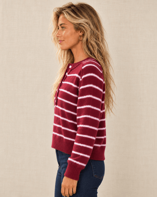 The Coastal Weekend Sweater - Dark Cherry | The Salty Babe