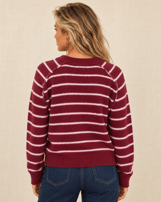 The Coastal Weekend Sweater - Dark Cherry | The Salty Babe