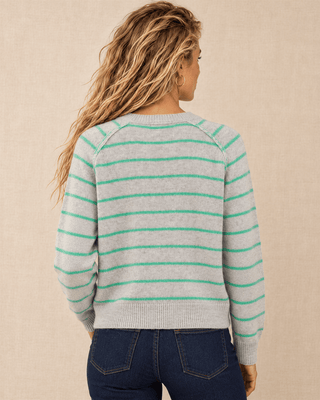 The Coastal Weekend Sweater - Heather Green | The Salty Babe