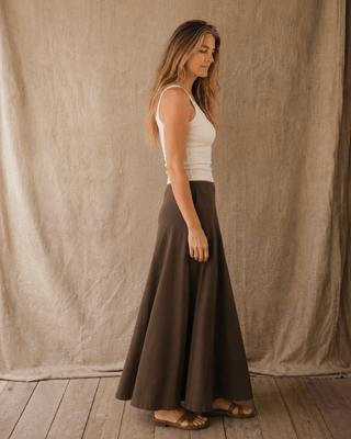 The Coastline Linen Maxi Skirt - The Salty BabeSkirts