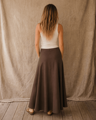 The Coastline Linen Maxi Skirt - The Salty BabeSkirts