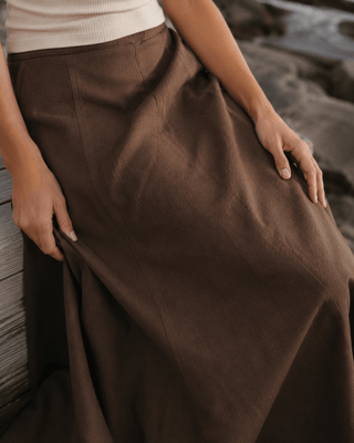 The Coastline Linen Maxi Skirt - The Salty BabeSkirts