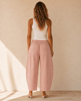 The Dockside Barrel Pant - Red/White - The Salty BabePants