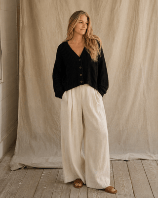 The Driftwood Cable Cardigan - Black - The Salty BabeSweaters