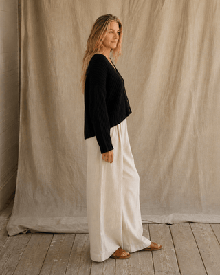 The Driftwood Cable Cardigan - Black - The Salty BabeSweaters