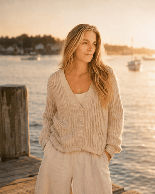 The Driftwood Cable Cardigan Sweater - The Salty BabeSweaters
