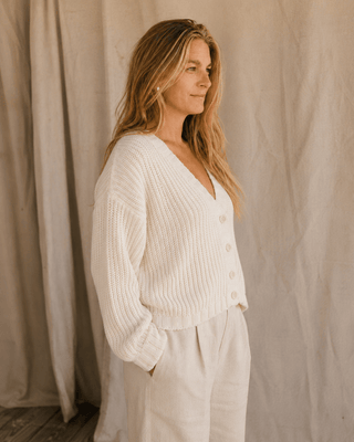 The Driftwood Cable Cardigan Sweater - The Salty BabeSweaters