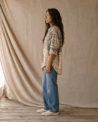The Faded Tide Plaid Shirt - The Salty BabeLong Sleeve Shirt